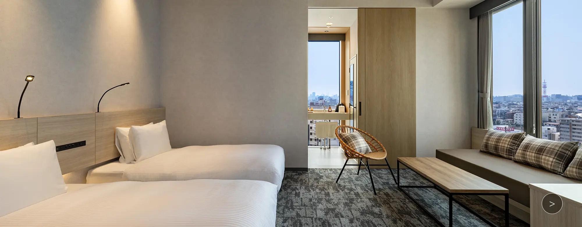 숙박 스타일을 선택할 수 있는 다채로운 객실 타입