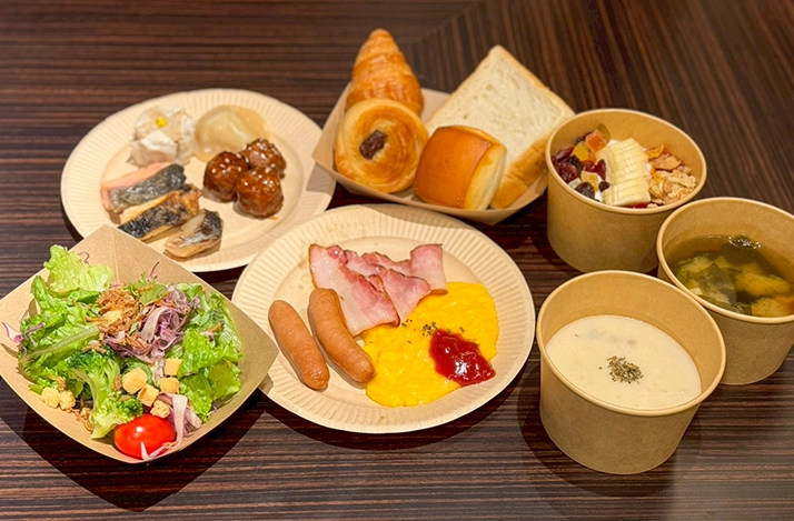 아침 식사가 뷔페 형식으로 리뉴얼되었습니다!